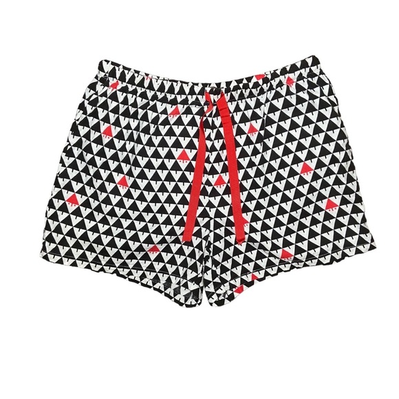 J‎ McLaughlin Flannel Pajama Matching Set Gnome Black White Hidden Santa Holiday - Picture 4 of 8